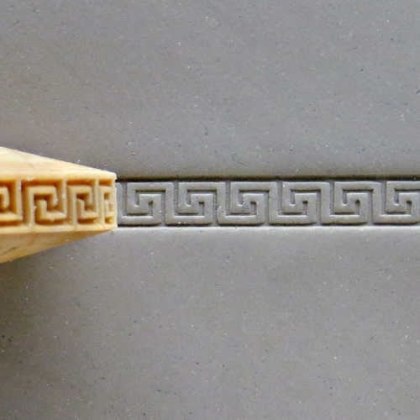 MKM Finger Roller Square Greek Key MKM Finger Roller Square Greek Key