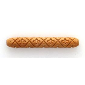 MKM Fleur-De-Lis Wooden Hand Roller HR-25 MKM Fleur-De-Lis Wooden Hand Roller HR-25