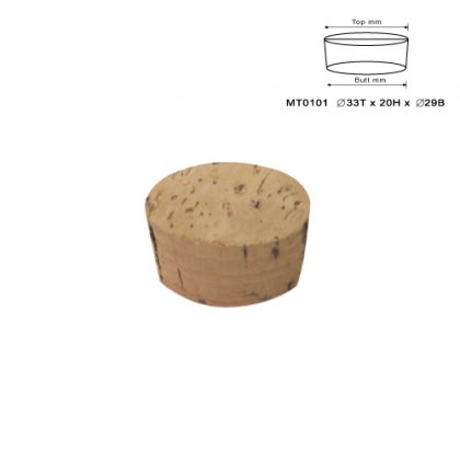 Natural Jar Cork Stopper Small 29mm Natural Jar Cork Stopper Small 29mm