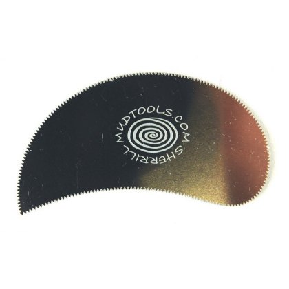 Mudtool Serrated Edge Steel Paisley Scraper
