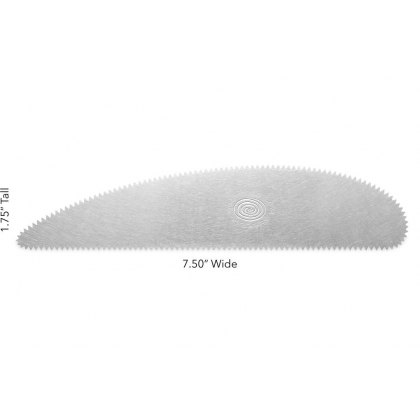 Mudtool Extra Long Scraper Rib Serrated