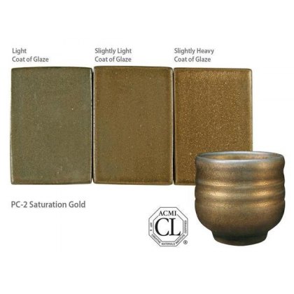 Saturation Gold Amaco Potters Choice Glaze Saturation Gold Amaco Potters Choice Glaze