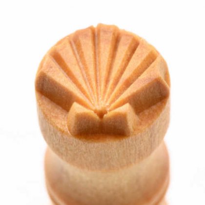 Small Debossed Sea Shell MKM Stamp