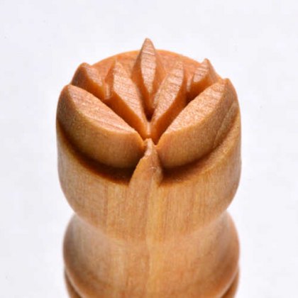 Small Debossed Flower MKM Stamp
