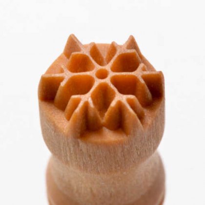 Small Debossed Snowflake MKM Stamp