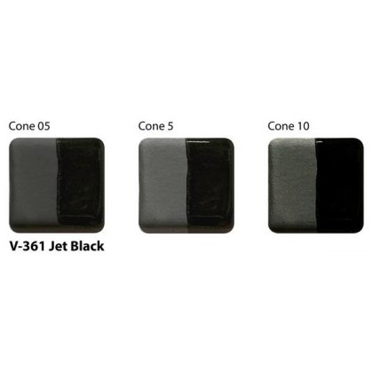 Jet Black Amaco Velvet Underglaze V361 Jet Black Amaco Velvet Underglaze V361