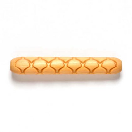 MKM Fish Scales Wooden Hand Roller HR-56 MKM Fish Scales Wooden Hand Roller HR-56