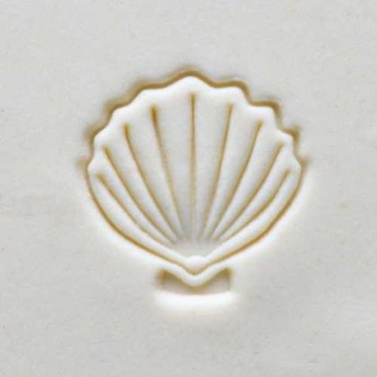 Medium Scallop Shell MKM Stamp Medium Scallop Shell MKM Stamp