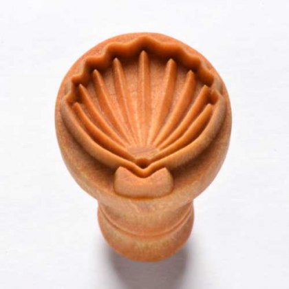 Medium Scallop Shell MKM Stamp Medium Scallop Shell MKM Stamp
