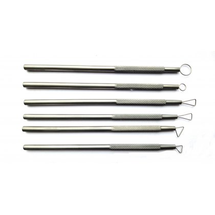 Metal Fine Wire Loop Pottery Tool Set Of 6 Metal Fine Wire Loop Pottery Tool Set Of 6