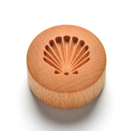 Curve Top Round Scallop Shell MKM Stamp Curve Top Round Scallop Shell MKM Stamp