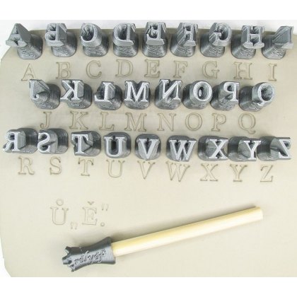 Uppercase Alphabet Letter Stamps 10mm Uppercase Alphabet Letter Stamps 10mm