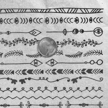 Borders Underglaze Transfer Sheet