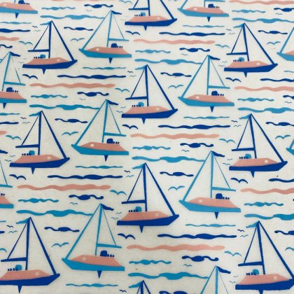 Sailboats Underglaze Transfer Sheet