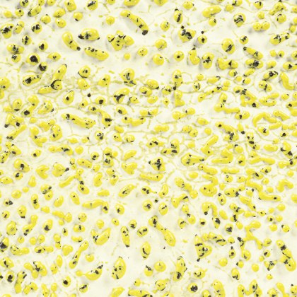 Speckled Yellow Amaco Crawls Glaze