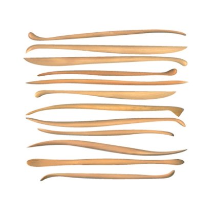 Miniature Wooden Modelling Tool Set Of 12 Miniature Wooden Modelling Tool Set Of 12