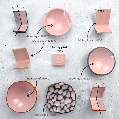 Baby Pink Earthenware Glaze 9362 Baby Pink Earthenware Glaze 9362