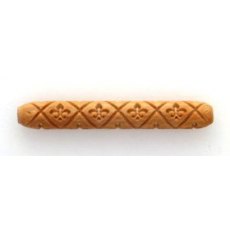 MKM Fleur-De-Lis Wooden Hand Roller HR-25 MKM Fleur-De-Lis Wooden Hand Roller HR-25