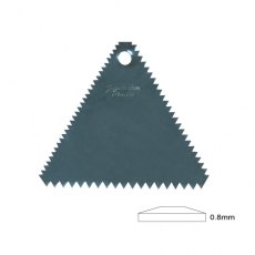 Perspex Serrated Triangular Hard Scraper Perspex Serrated Triangular Hard Scraper