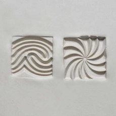 MKM Medium Square Double Ended Spiral and Pattern Stamp SSM-017