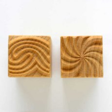 MKM Medium Square Double Ended Spiral and Pattern Stamp SSM-017