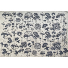 Mushrooms Natural Underglaze Transfer Sheet Mushrooms Natural Underglaze Transfer Sheet