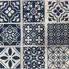 Moroccan Tiles A Underglaze Transfer Sheet - Black Moroccan Tiles A Underglaze Transfer Sheet - Black