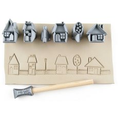 Village Houses Stamp Set