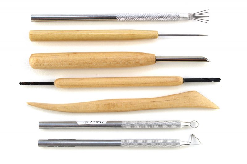 Modelling and Sgraffito Pottery Tools Set Of 7 Modelling and Sgraffito Pottery Tools Set Of 7