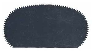 Serrated Kidney Aluminium Scraper Serrated Kidney Aluminium Scraper