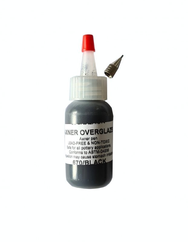 Axner Black Overglaze Pen With Nibs Axner Black Overglaze Pen With Nibs