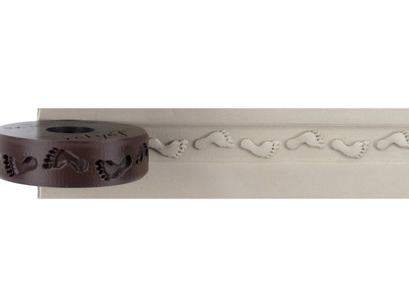 Debossed Human Foot Print Finger Roller Debossed Human Foot Print Finger Roller