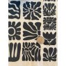 Wood Block Flowers Underglaze Transfer Sheet
