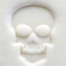 Small Debossed Skull MKM Stamp