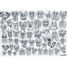 Dogs Underglaze Transfer Sheet