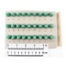 Lowercase Courier Alphabet Stamps